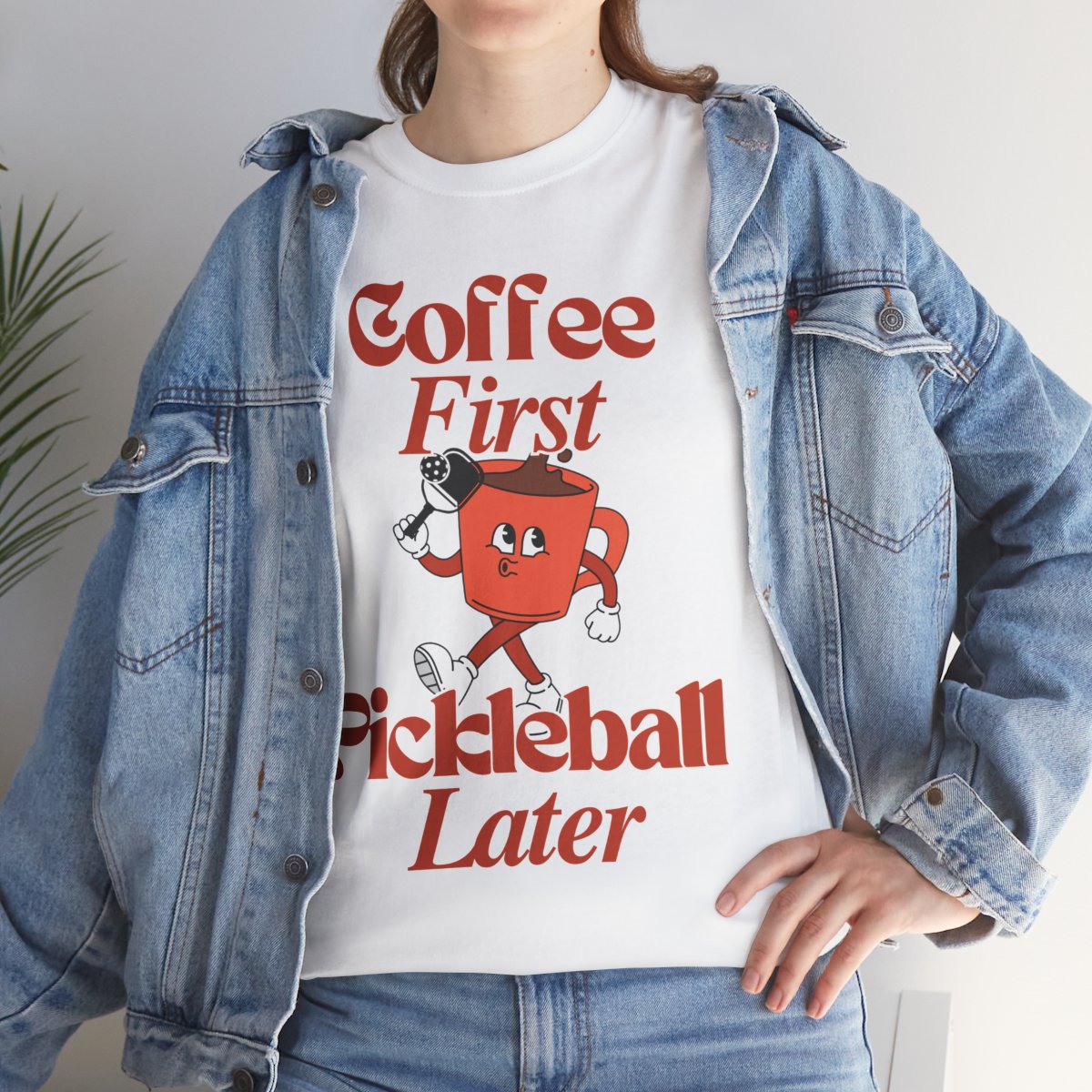 COFFEE FIRST 3 - Pickleball (Basic Tee)