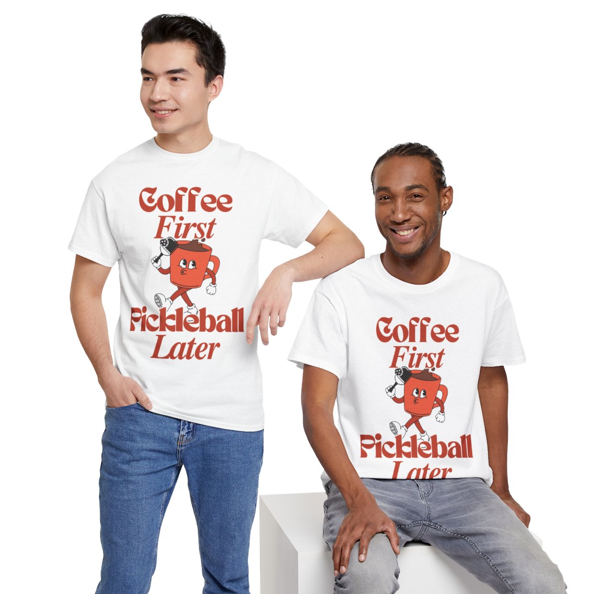 COFFEE FIRST 3 - Pickleball (Basic Tee)