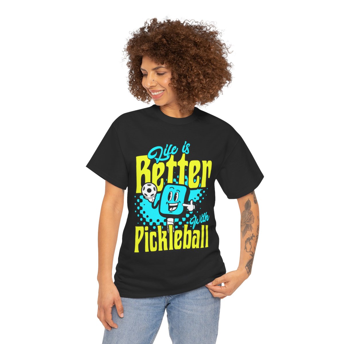 LIFE'S BETTER W/ PICKLEBALL 1 - Pickleball (Basic Tee)