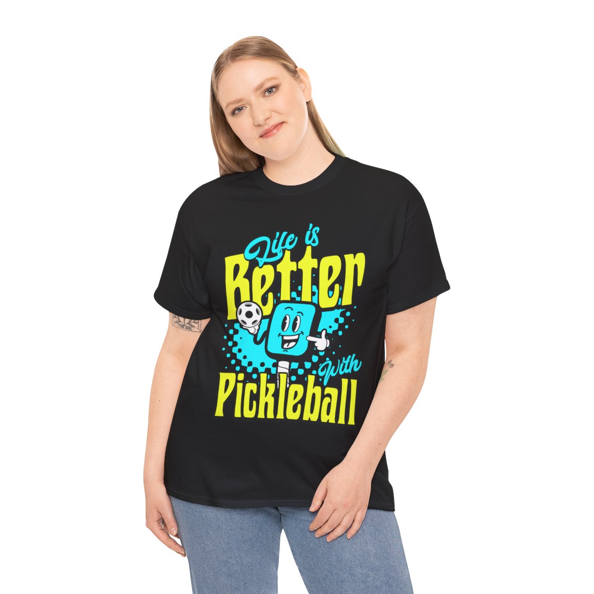 LIFE'S BETTER W/ PICKLEBALL 1 - Pickleball (Basic Tee)