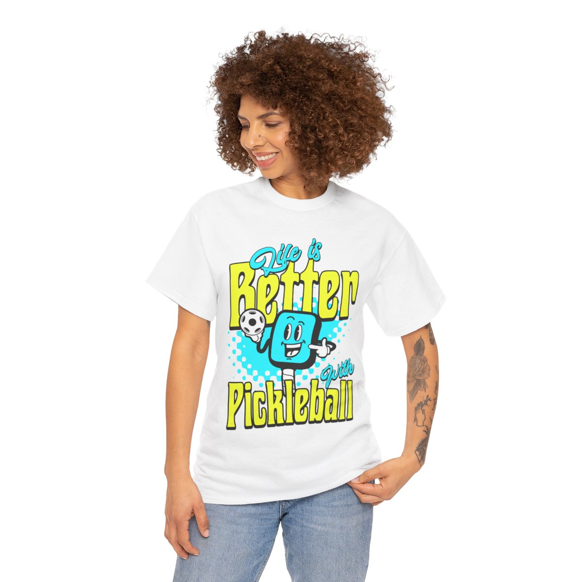 LIFE'S BETTER W/ PICKLEBALL 1 - Pickleball (Basic Tee)