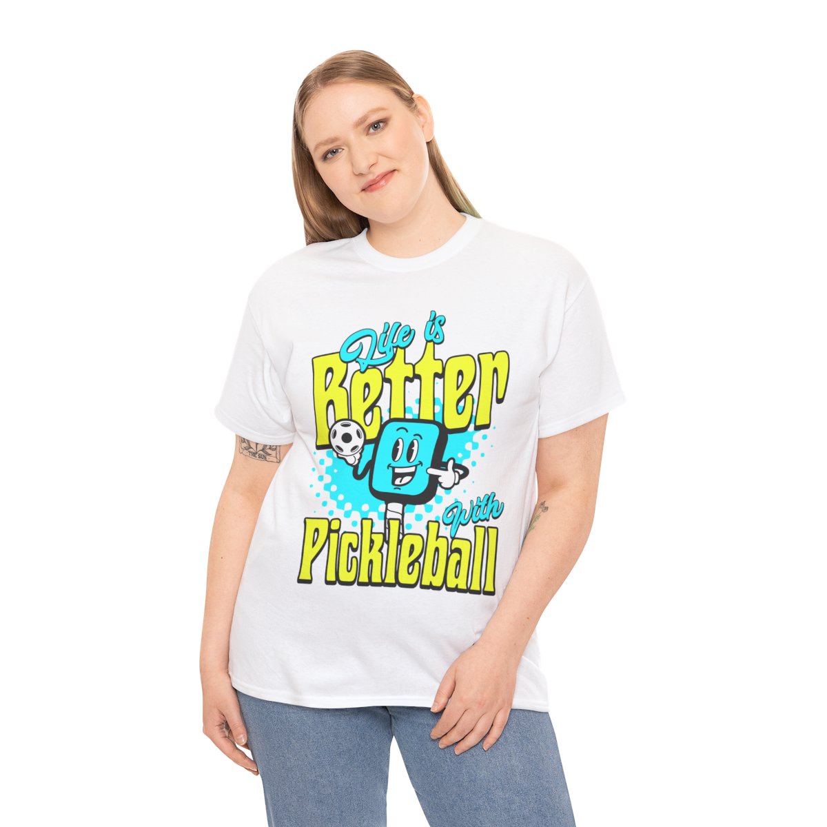 LIFE'S BETTER W/ PICKLEBALL 1 - Pickleball (Basic Tee)