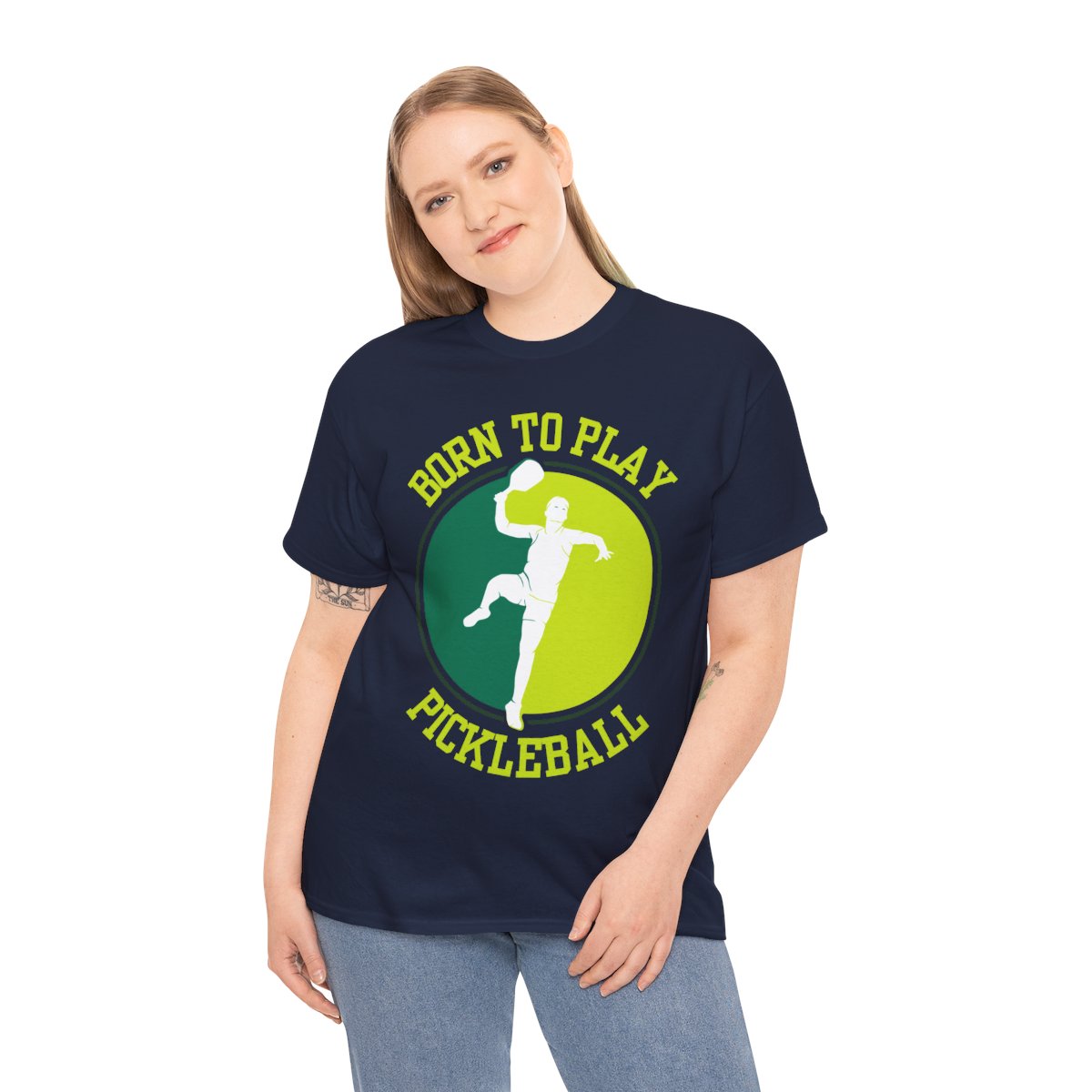 BORN TO PLAY PICKLEBALL- Pickleball (Basic Tee)