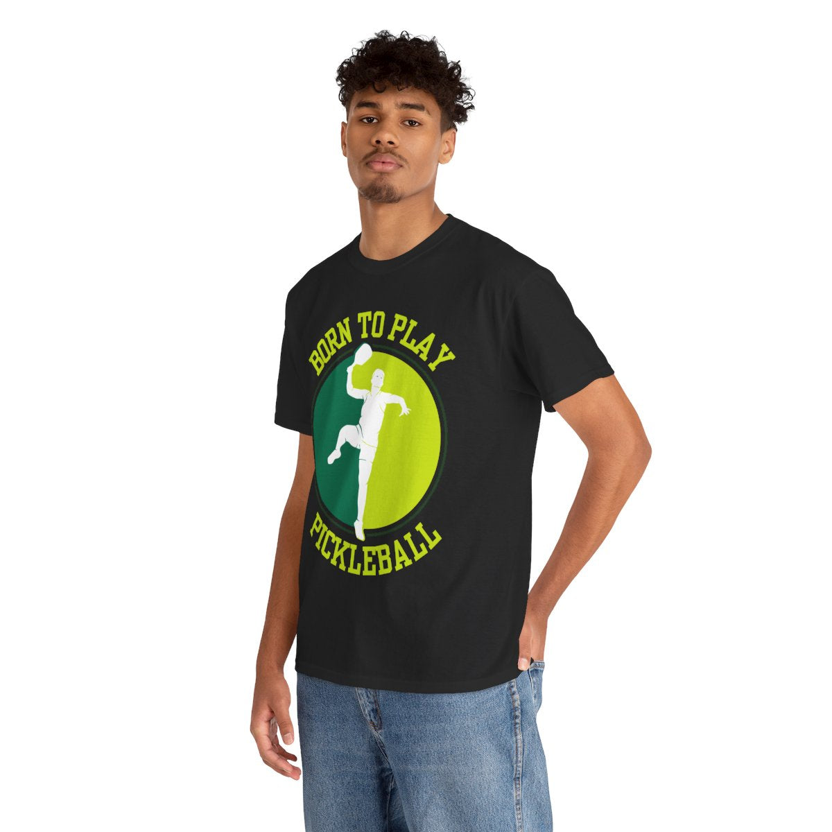 BORN TO PLAY PICKLEBALL- Pickleball (Basic Tee)