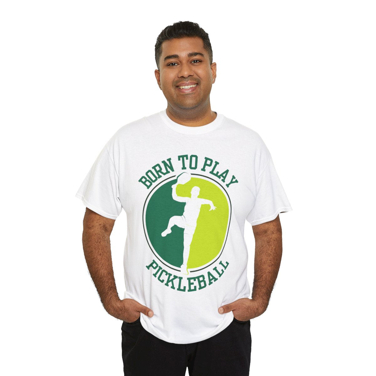 BORN TO PLAY PICKLEBALL- Pickleball (Basic Tee)