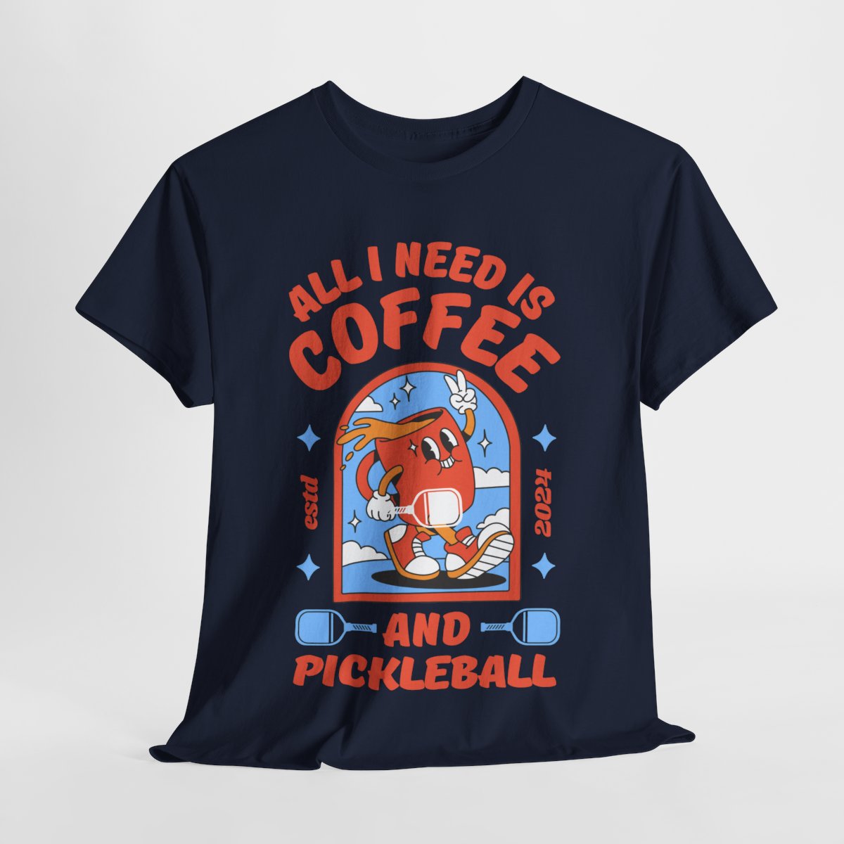 COFFEE & PICKLEBALL 2 - Pickleball (Basic Tee)