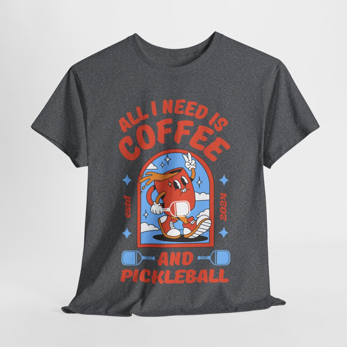 COFFEE & PICKLEBALL 2 - Pickleball (Basic Tee)