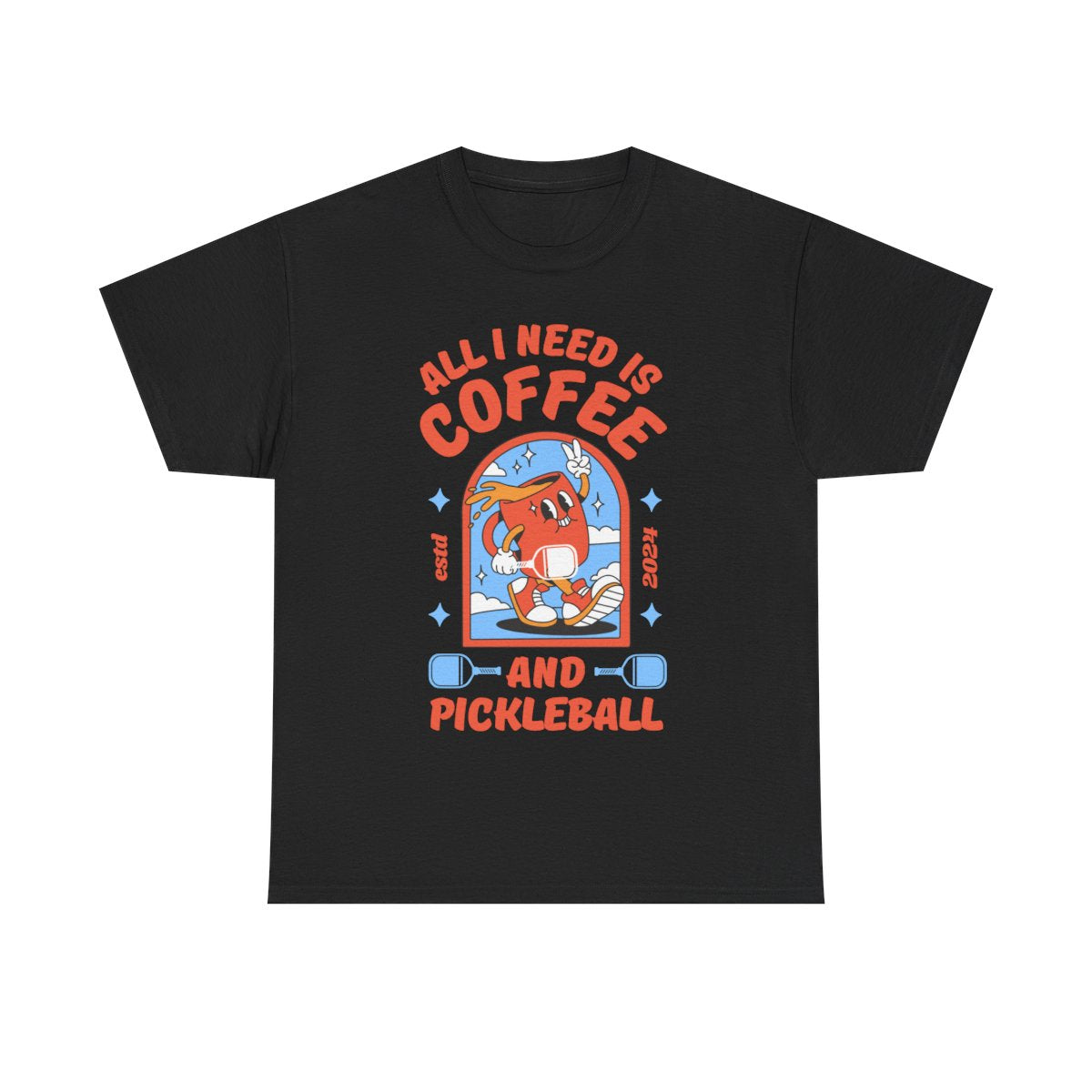 COFFEE & PICKLEBALL 2 - Pickleball (Basic Tee)