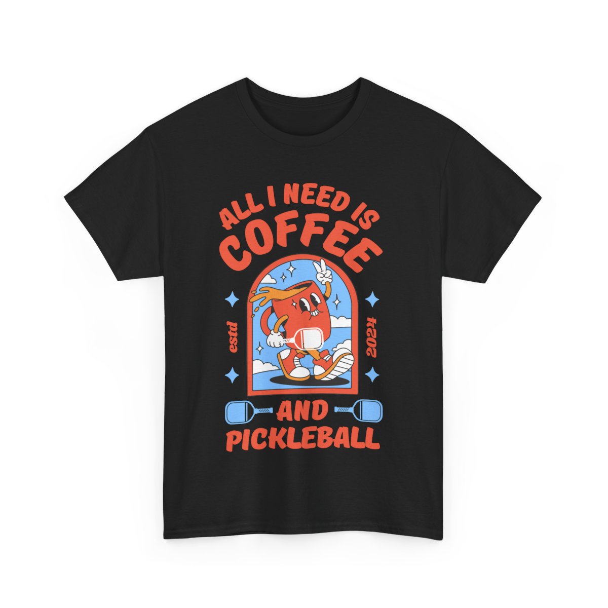 COFFEE & PICKLEBALL 2 - Pickleball (Basic Tee)