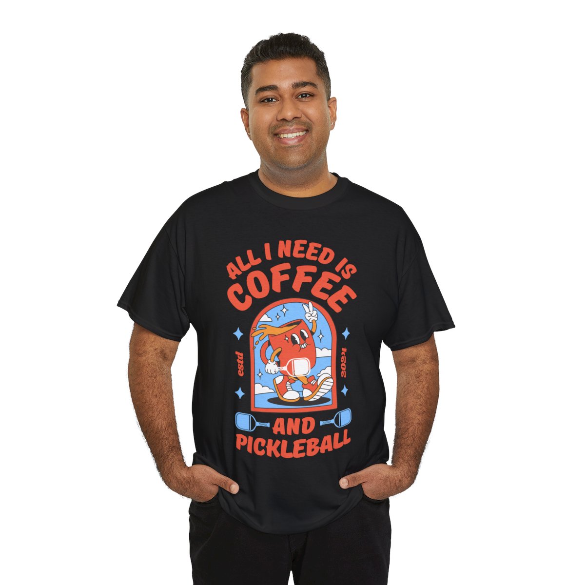 COFFEE & PICKLEBALL 2 - Pickleball (Basic Tee)