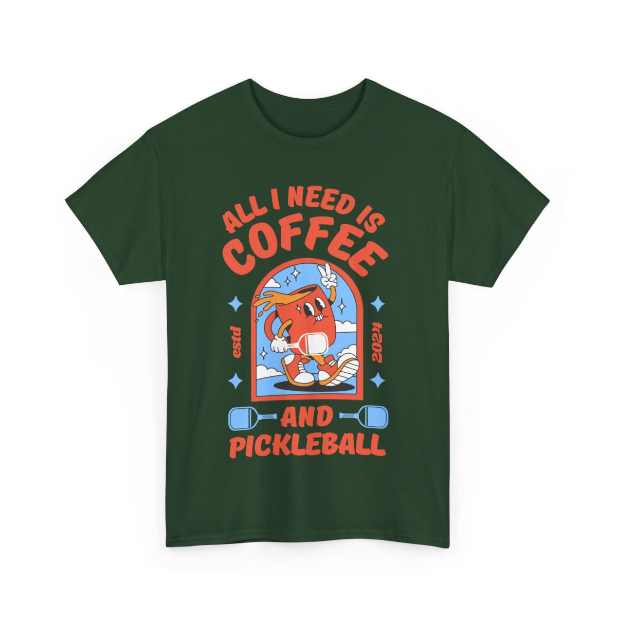 COFFEE & PICKLEBALL 2 - Pickleball (Basic Tee)