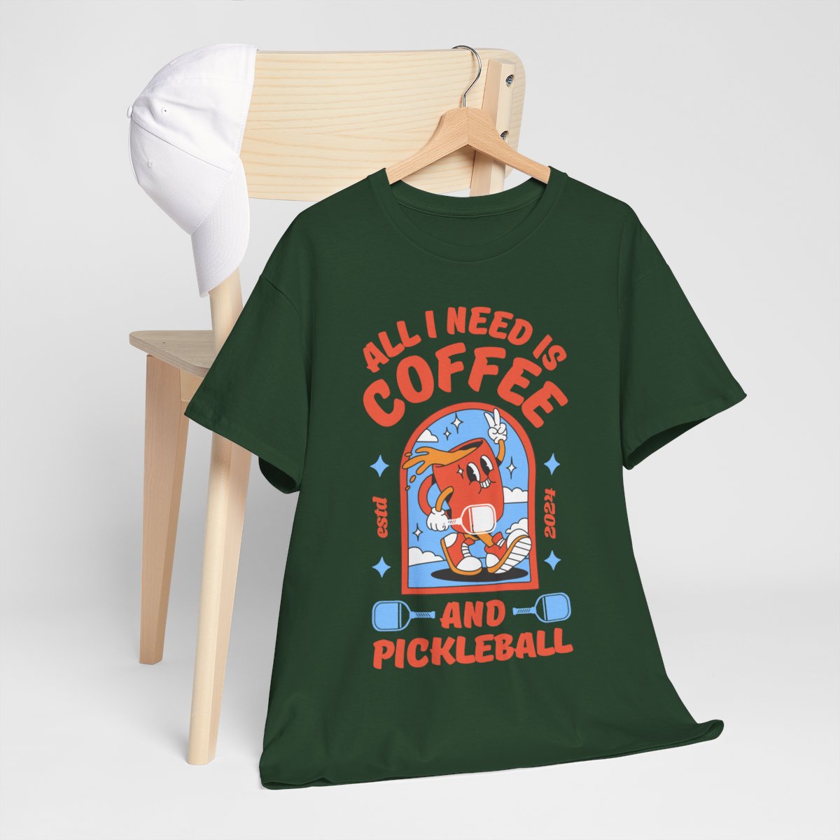 COFFEE & PICKLEBALL 2 - Pickleball (Basic Tee)