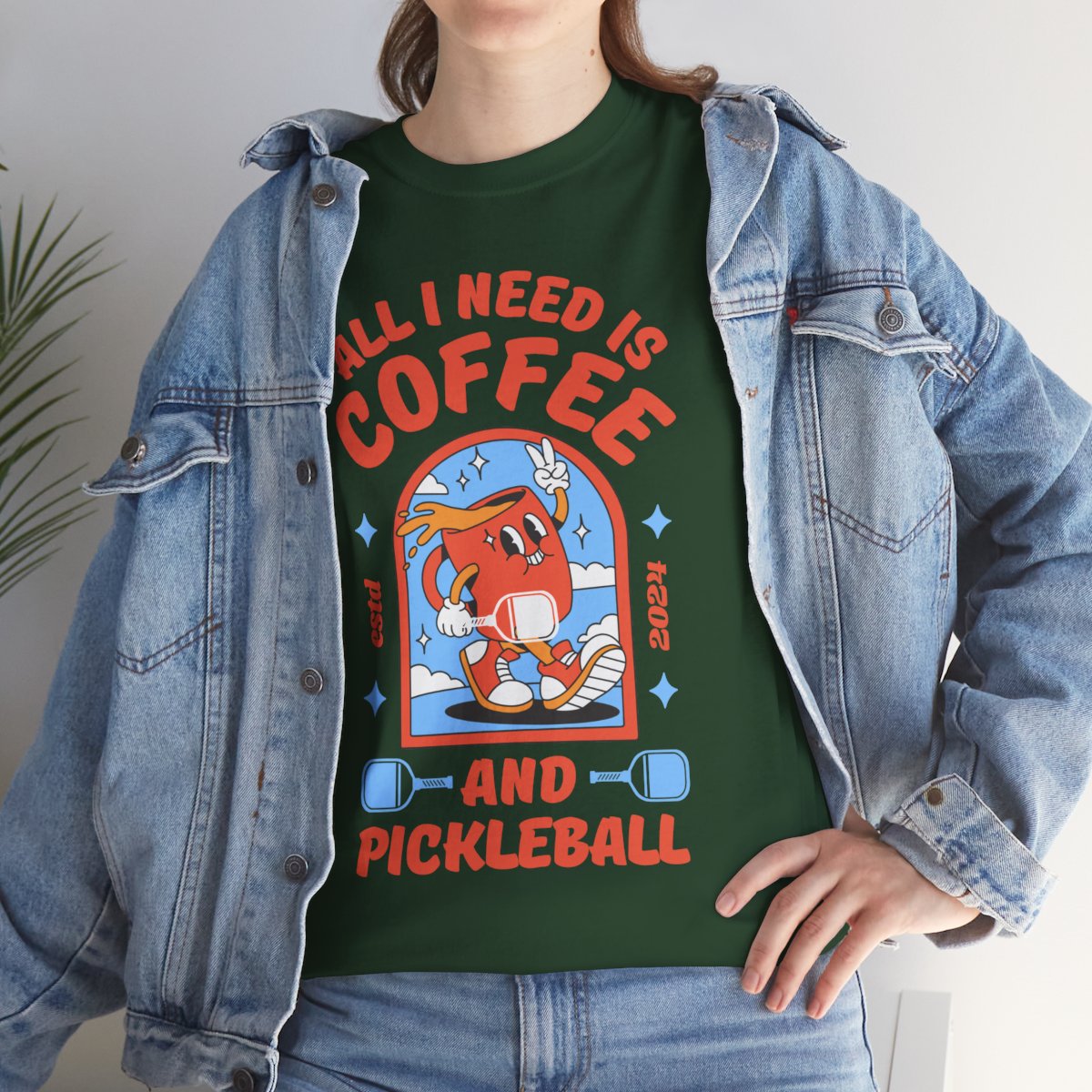 COFFEE & PICKLEBALL 2 - Pickleball (Basic Tee)