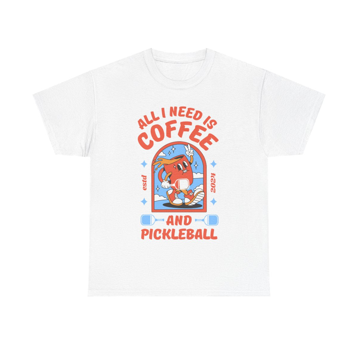 COFFEE & PICKLEBALL 2 - Pickleball (Basic Tee)