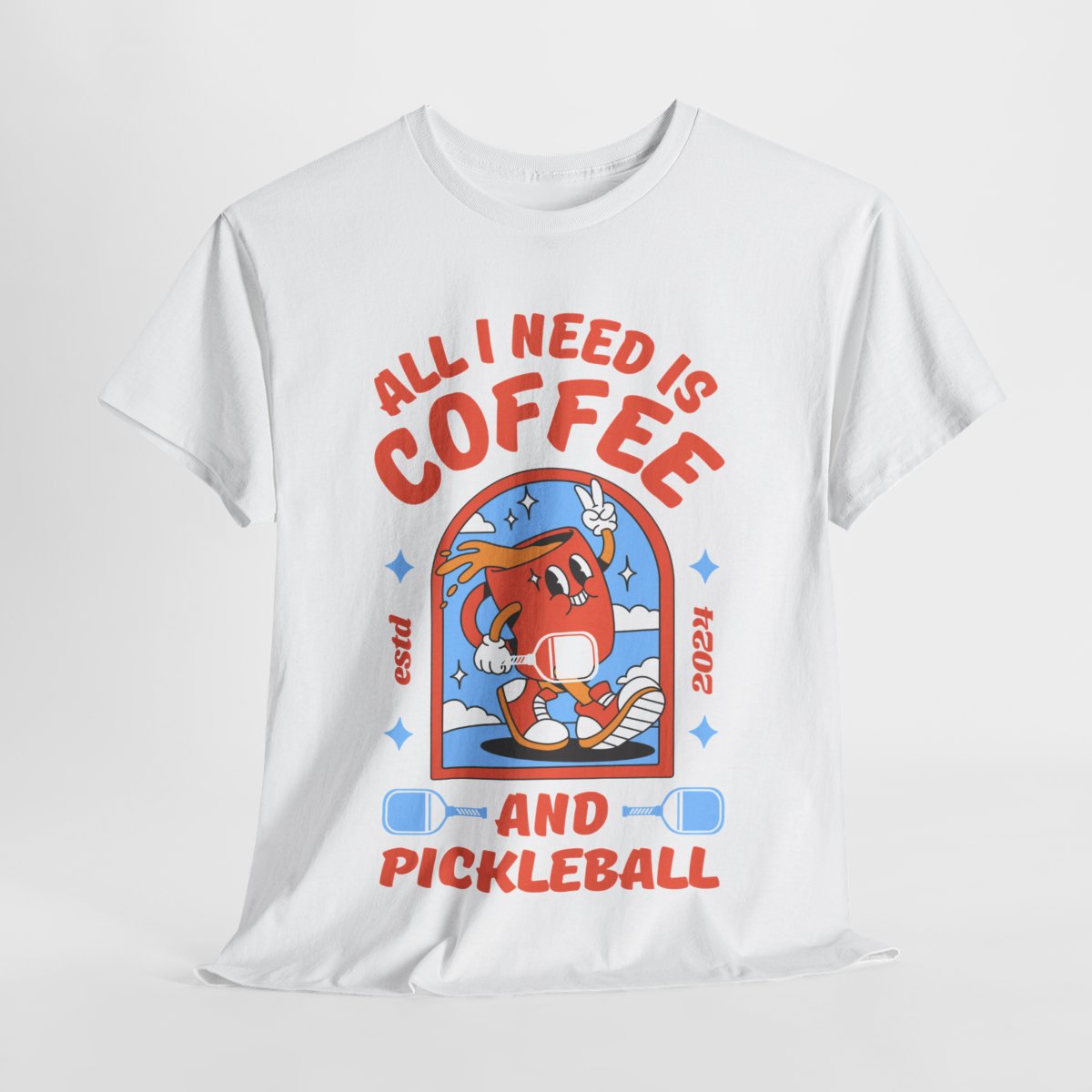 COFFEE & PICKLEBALL 2 - Pickleball (Basic Tee)