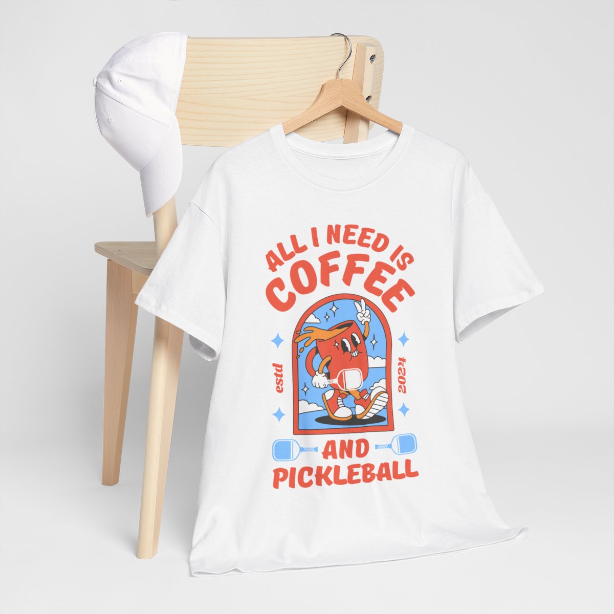 COFFEE & PICKLEBALL 2 - Pickleball (Basic Tee)