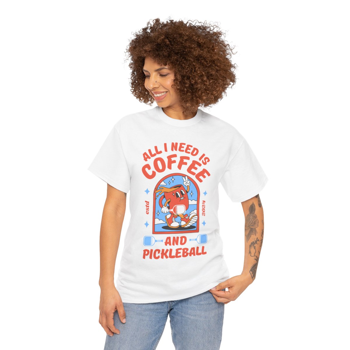 COFFEE & PICKLEBALL 2 - Pickleball (Basic Tee)