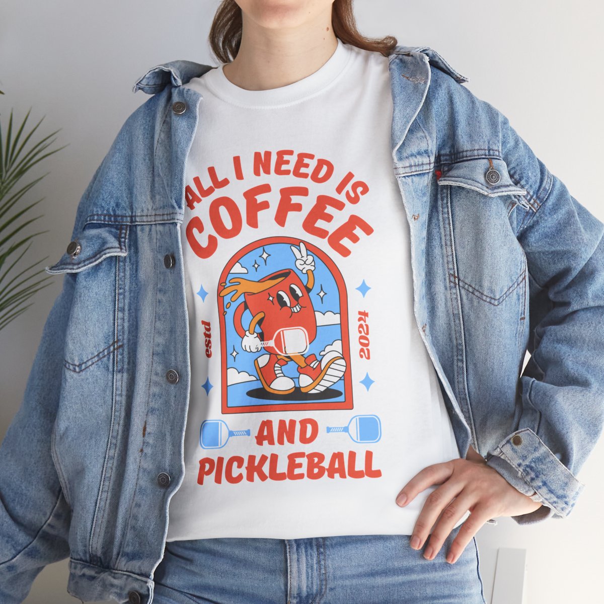 COFFEE & PICKLEBALL 2 - Pickleball (Basic Tee)