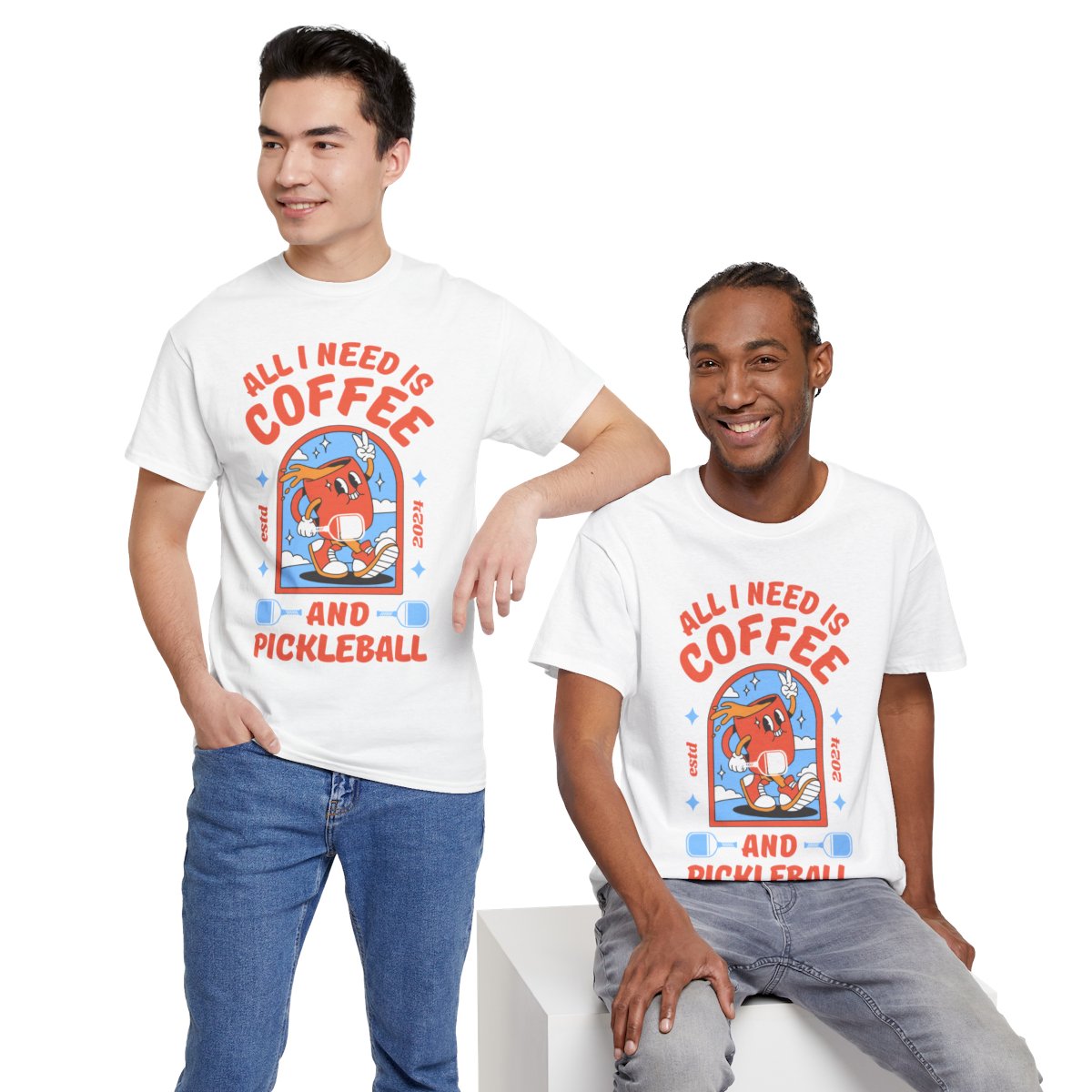 COFFEE & PICKLEBALL 2 - Pickleball (Basic Tee)