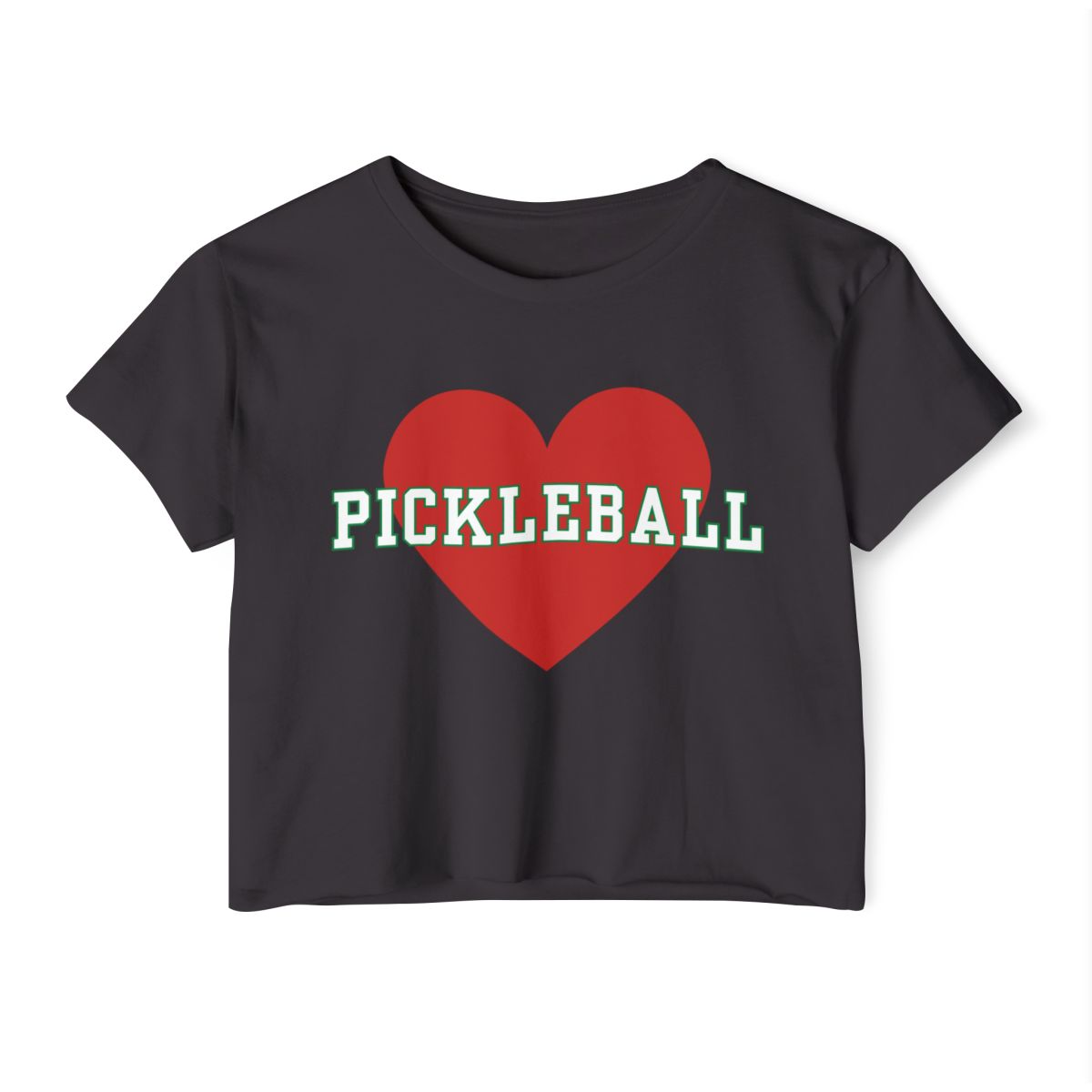 HEART PICKLEBALL 3 - Pickleball (Crop Top)