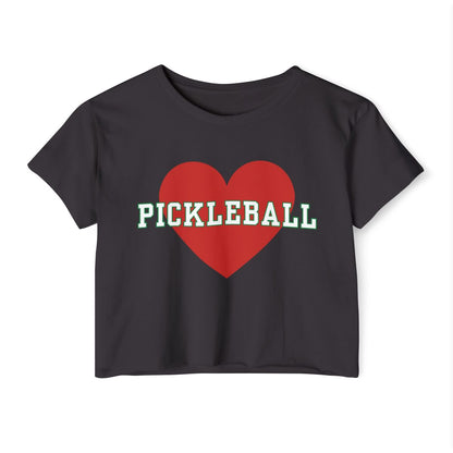 HEART PICKLEBALL 3 - Pickleball (Crop Top)