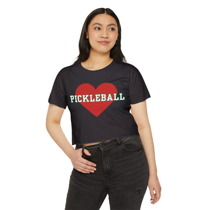 HEART PICKLEBALL 3 - Pickleball (Crop Top)