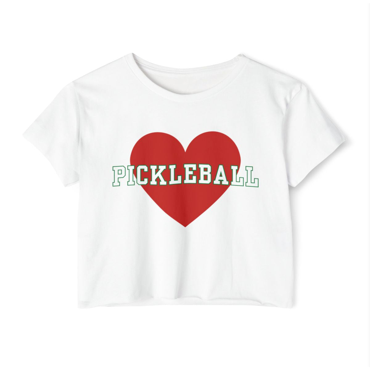 HEART PICKLEBALL 3 - Pickleball (Crop Top)