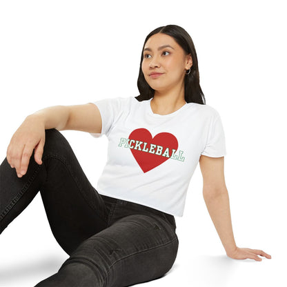 HEART PICKLEBALL 3 - Pickleball (Crop Top)