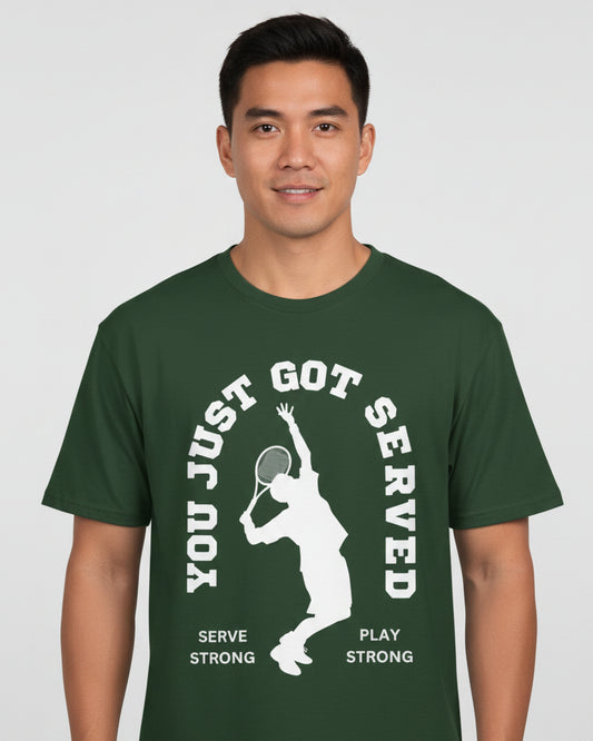 YOU JUST GOT SERVED - Tennis Basic Tee