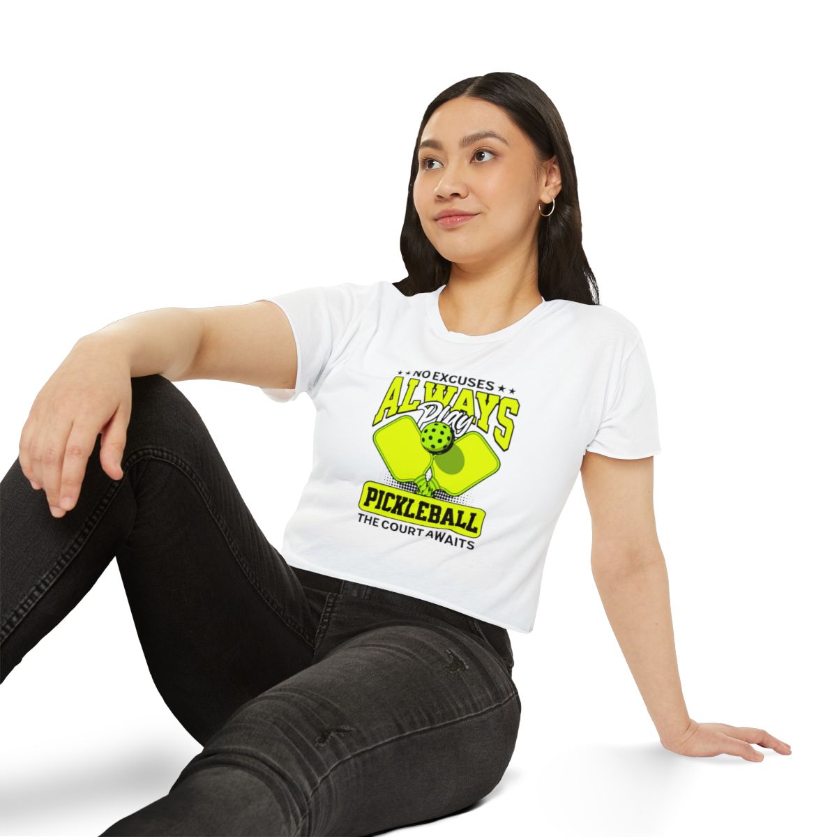 NO EXCUSES - Pickleball (Crop Top)