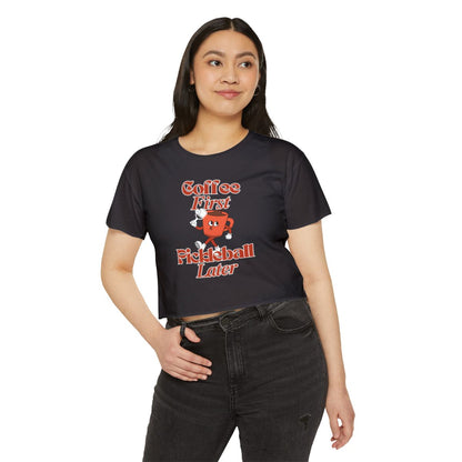 COFFEE FIRST 3 - Pickleball (Crop Top)