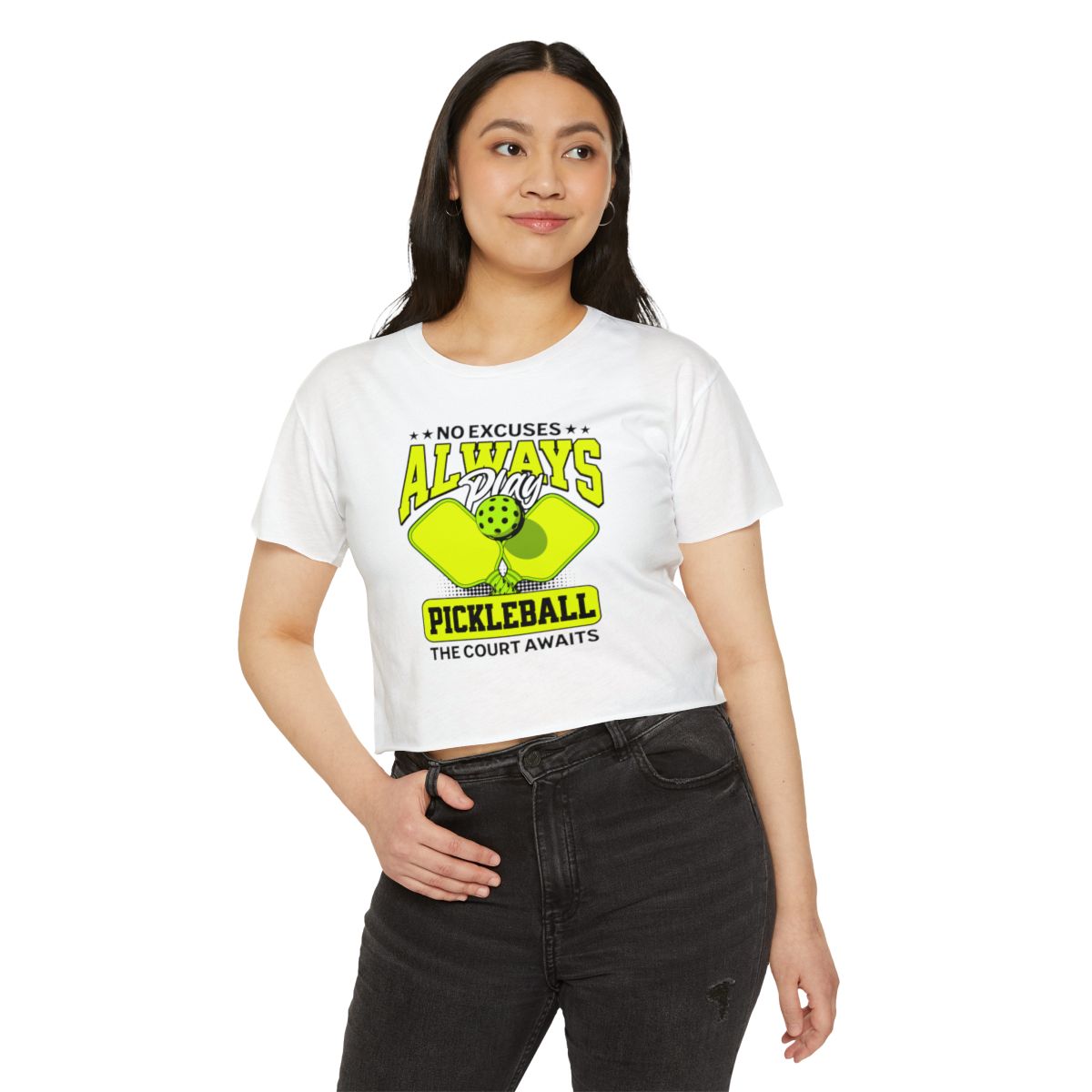 NO EXCUSES - Pickleball (Crop Top)