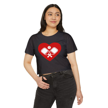 HEART PICKLEBALL 4 - Pickleball (Crop Top)