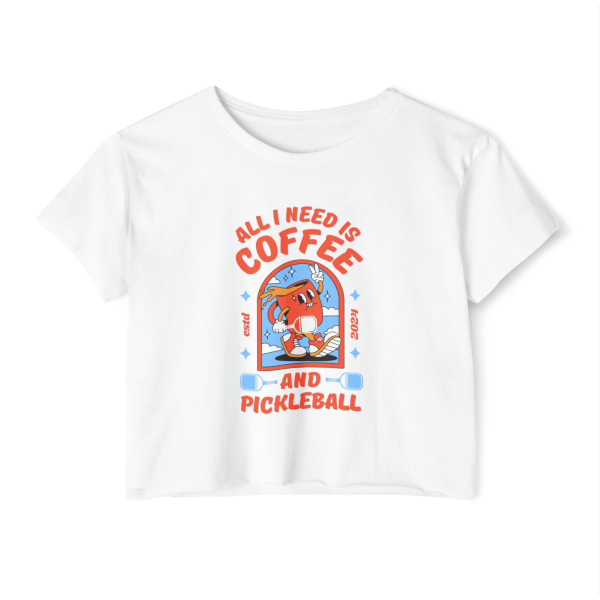 COFFEE & PICKLEBALL 2 - Pickleball (Crop Top)