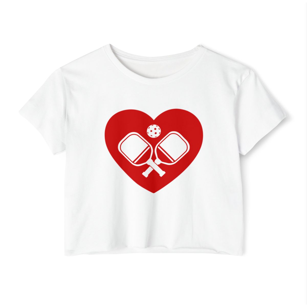 HEART PICKLEBALL 4 - Pickleball (Crop Top)