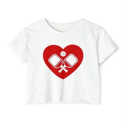 HEART PICKLEBALL 4 - Pickleball (Crop Top)
