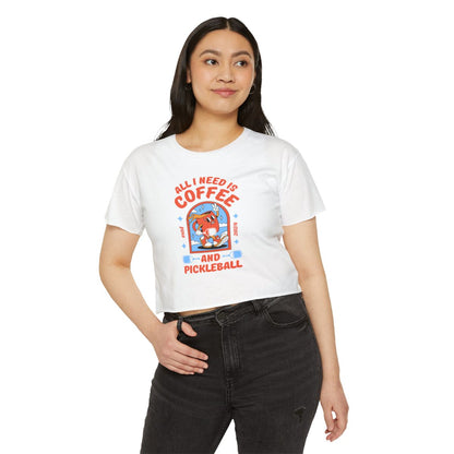 COFFEE & PICKLEBALL 2 - Pickleball (Crop Top)