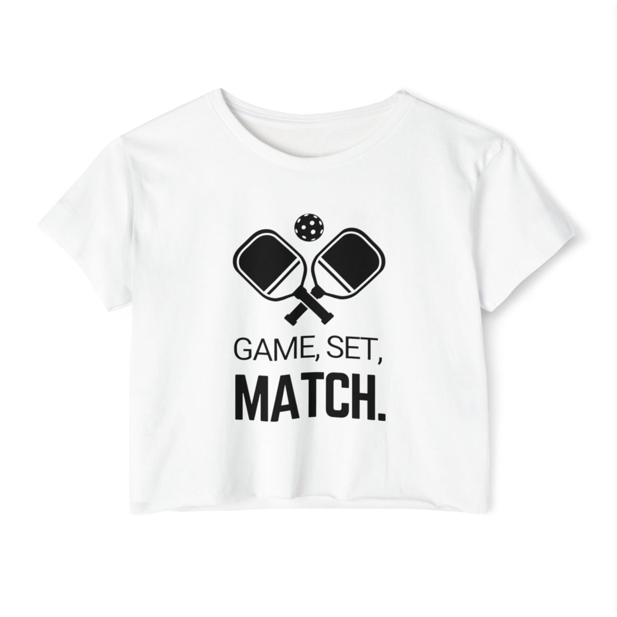 GAME SET MATCH - Pickleball (Crop Top)