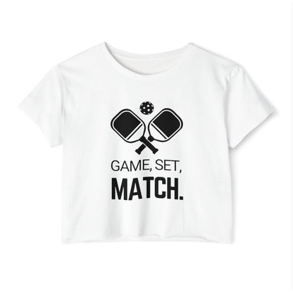 GAME SET MATCH - Pickleball (Crop Top)