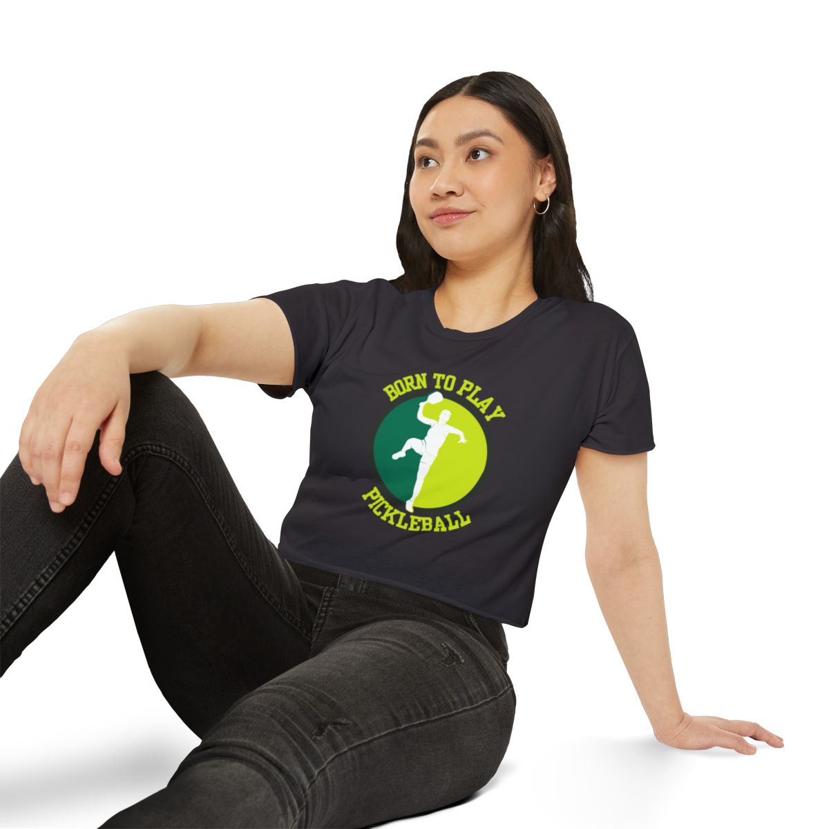 BORN TO PLAY PICKLEBALL - Pickleball (Crop Top)