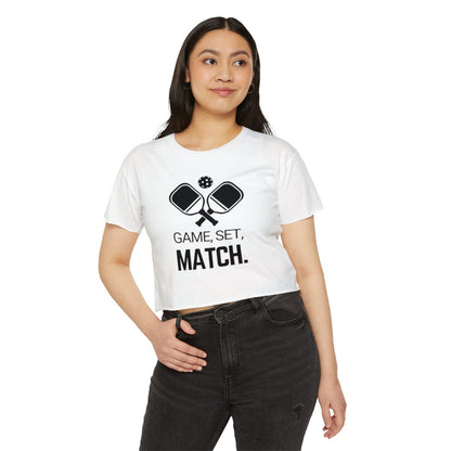 GAME SET MATCH - Pickleball (Crop Top)