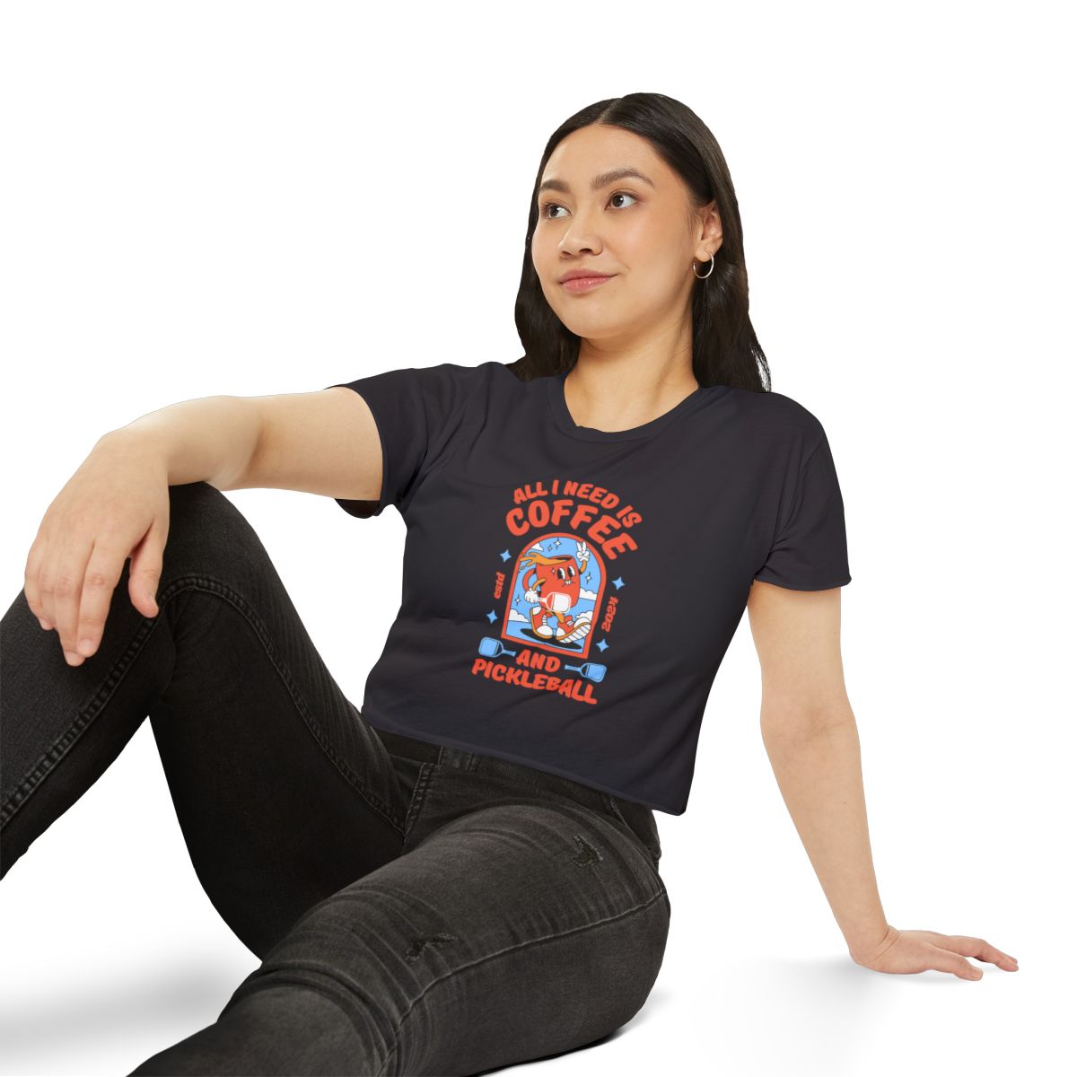 COFFEE & PICKLEBALL 2 - Pickleball (Crop Top)