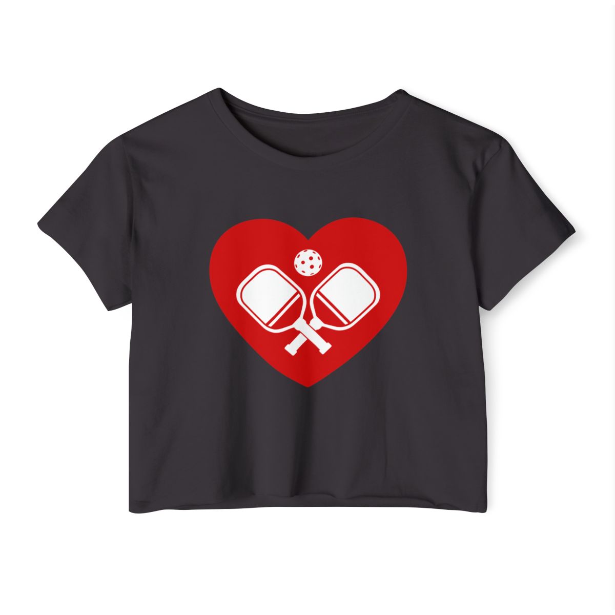 HEART PICKLEBALL 4 - Pickleball (Crop Top)