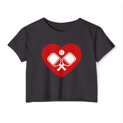 HEART PICKLEBALL 4 - Pickleball (Crop Top)