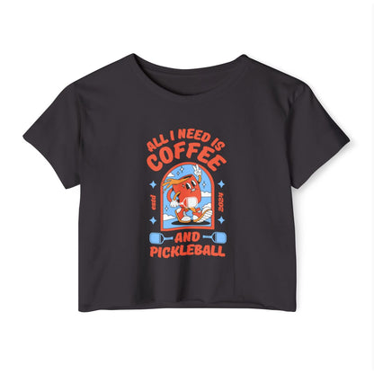 COFFEE & PICKLEBALL 2 - Pickleball (Crop Top)