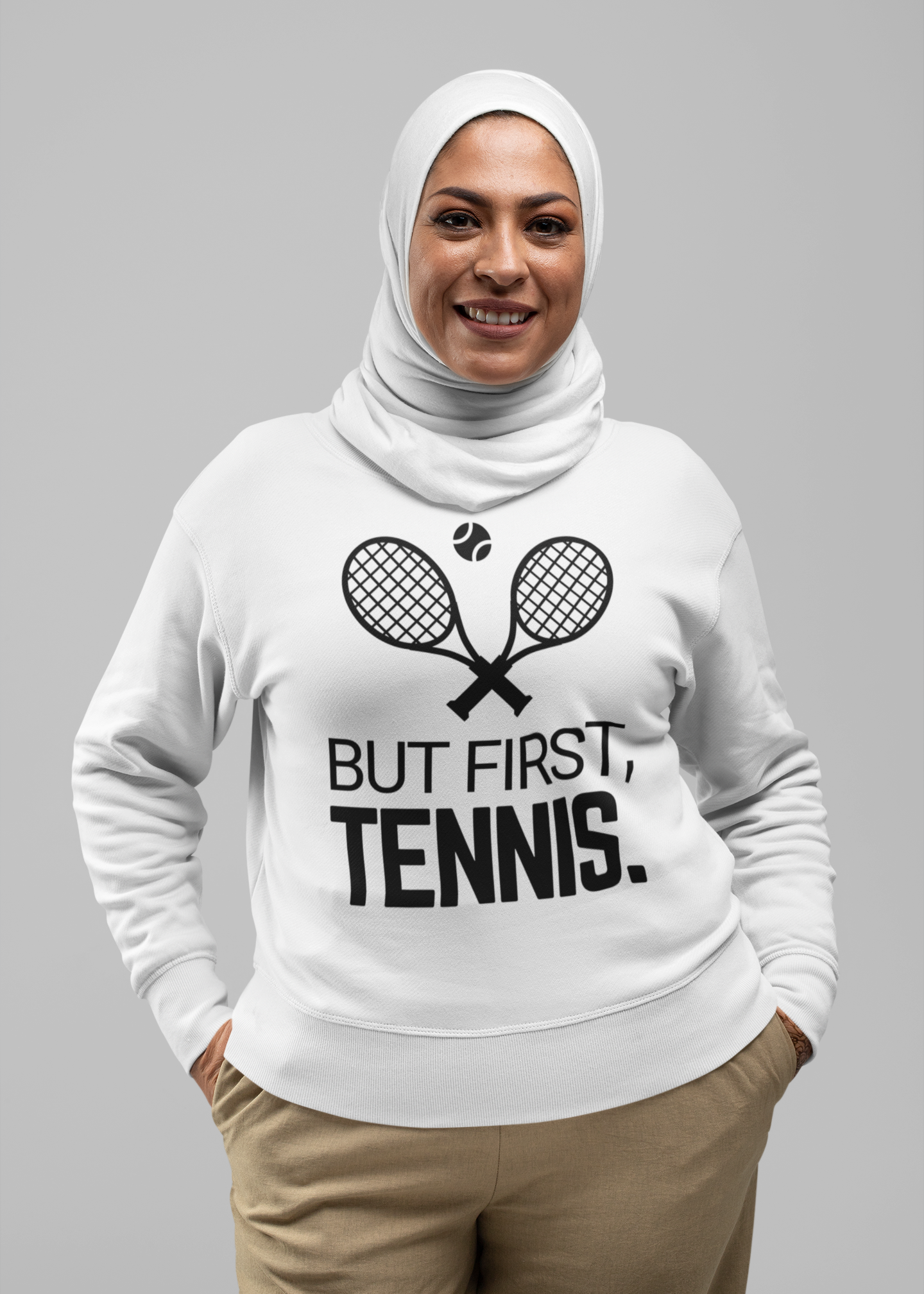 BUT FIRST, TENNIS 2 - Tennis Sweatshirt
