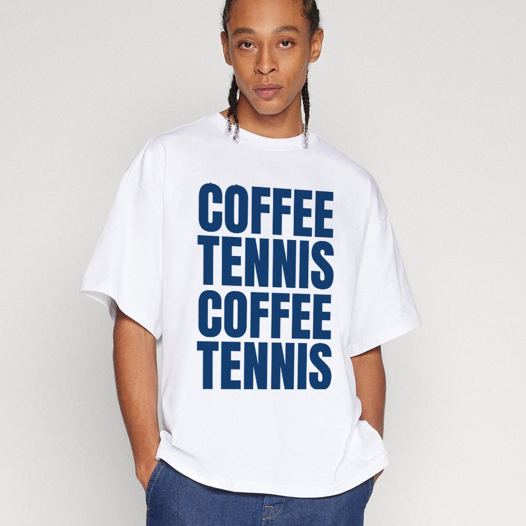 COFFEE & TENNIS 3 - Tennis Basic Tee