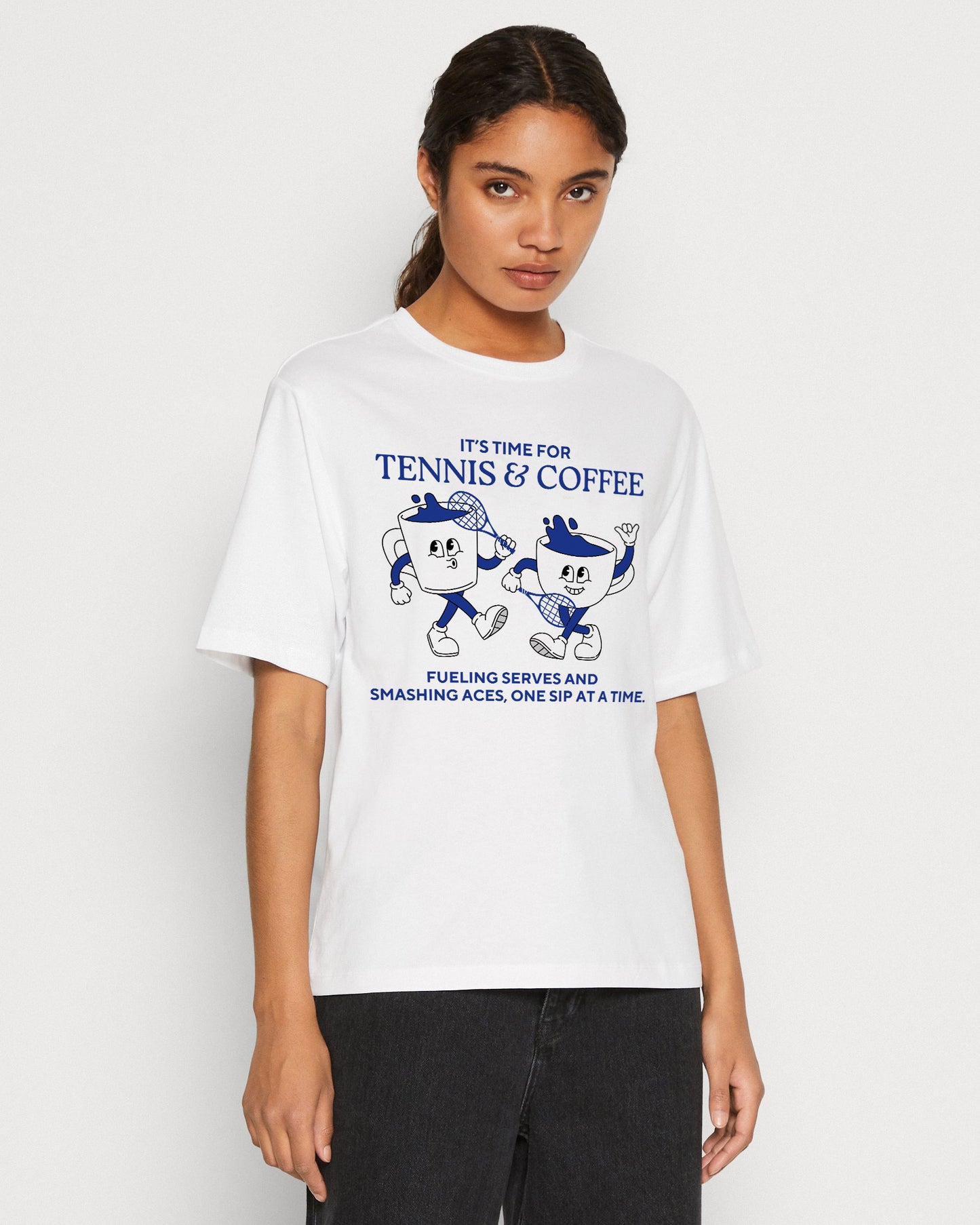 COFFEE & TENNIS 2 - Tennis Basic Tee