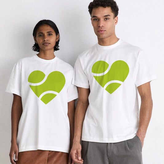 HEART - BALL - Tennis Basic Tee