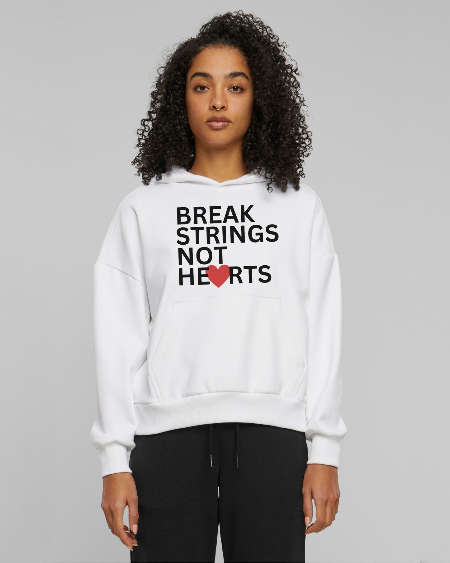 BREAK STRINGS NOT HEARTS - Tennis Hoodie